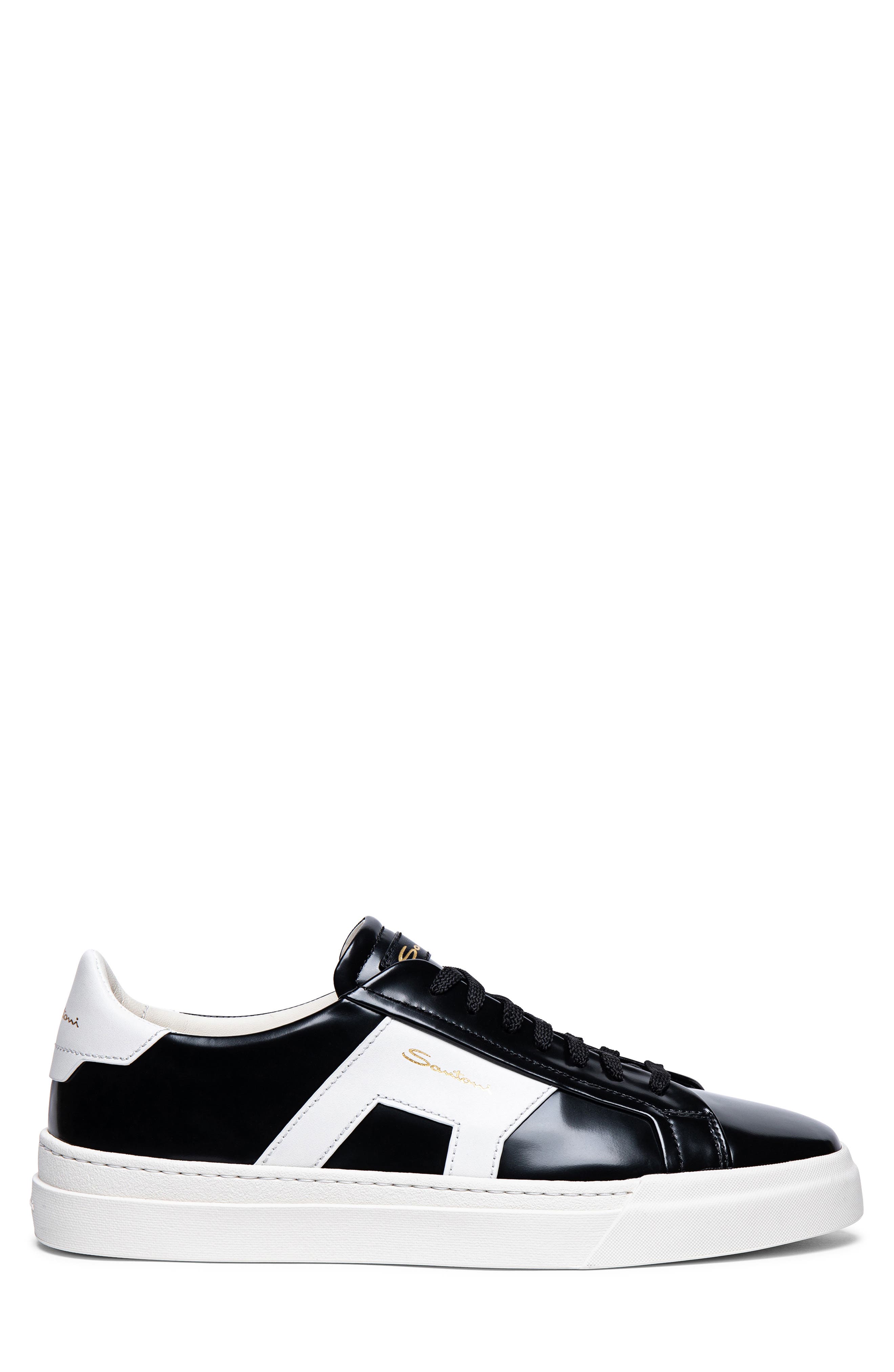 Santoni Double Buckle Inspired Sneaker, Alternate, color, 