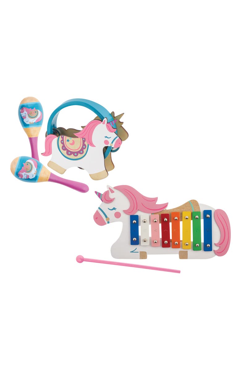 Stephen Joseph 5-Piece Unicorn Percussion Set, Main, color, 