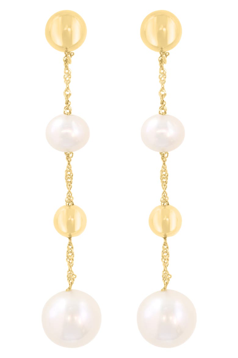 Freshwater Pearl Drop Earrings, Alternate, color, WHITE