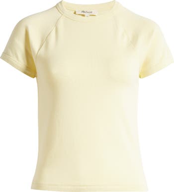 メイドウェル Madewell Raglan-Sleeve Baby Tee レディース シャツ トップス Antique Cream Madewell Womens Raglan-Sleeve Baby Tee Antique Cream Net XS