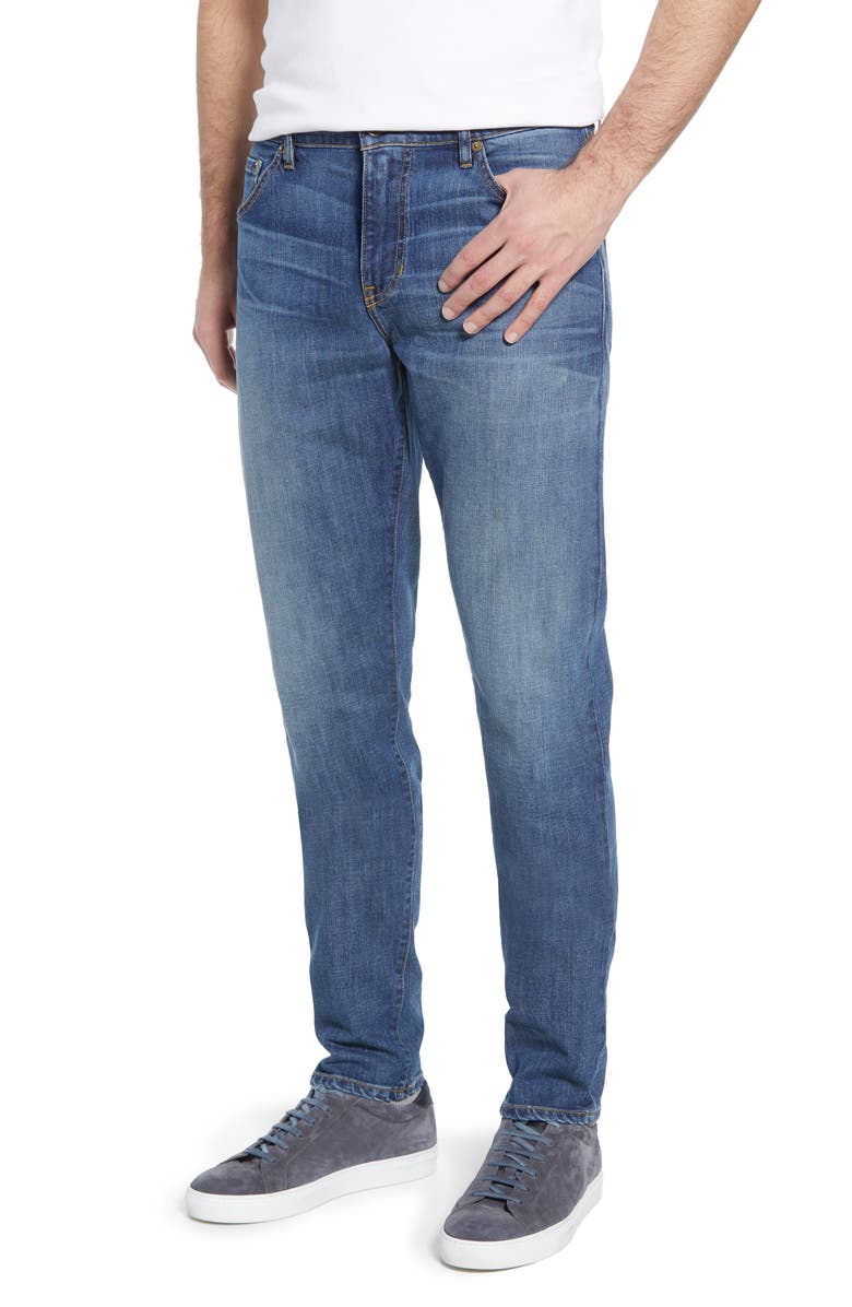 Raleigh Denim Graham Relaxed Fit Taper Jeans, Main, color, 