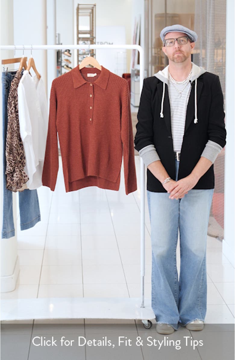 Miramar Linen & Organic Cotton Polo Sweater, sales video thumbnail