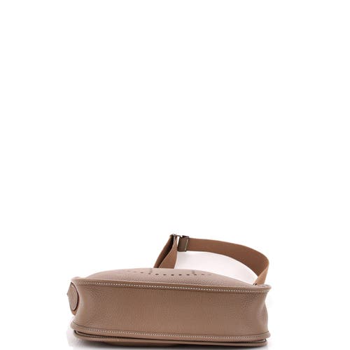 Pre-owned Hermes Hermes Evelyne Bag Gen Iii Clemence Pm In Brown