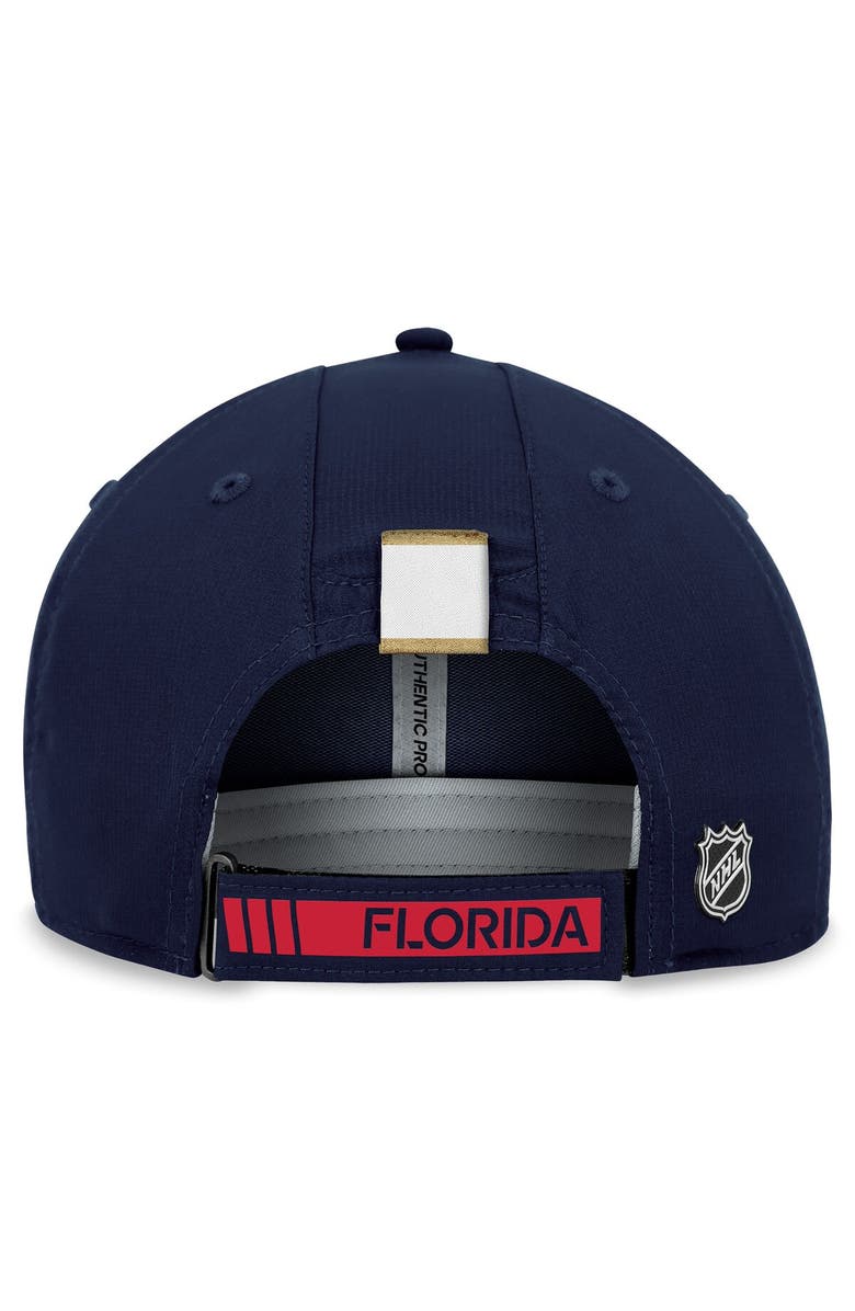 FANATICS Men's Fanatics Branded  Navy Florida Panthers Authentic Pro Rink Adjustable Hat, Alternate, color, 