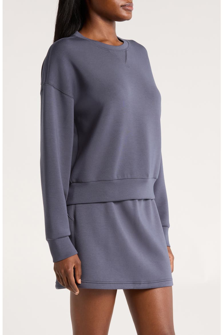 AirEssentials Crewneck Sweatshirt, Alternate, color, DARK STORM
