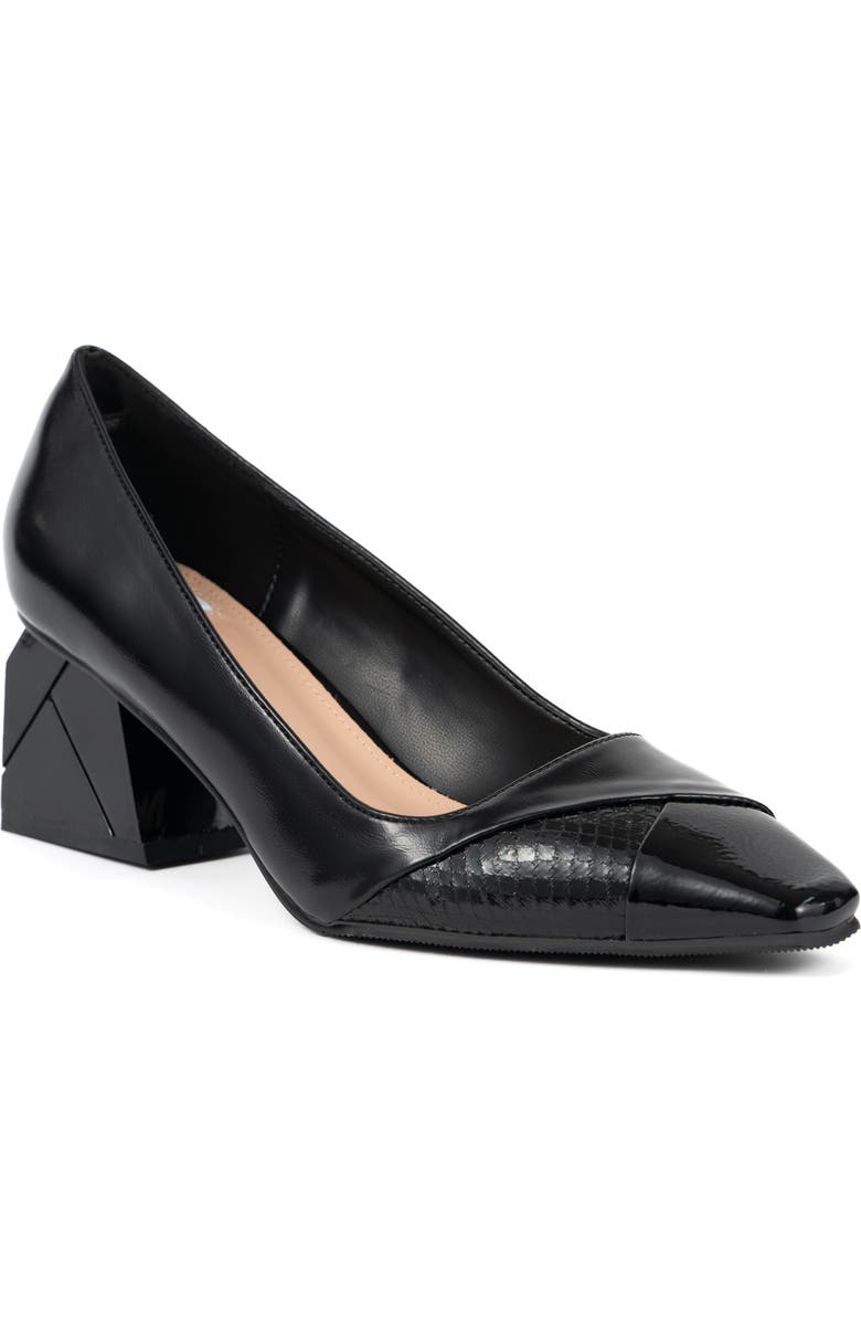 NINETY UNION Sandy Mosaic Pump, Main, color, Black