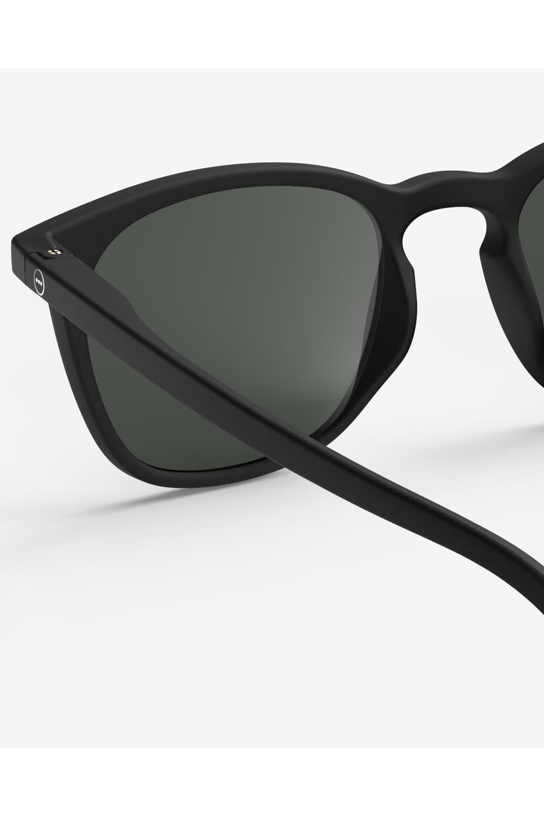 #E 49mm Trapeze Reading Sunglasses, Alternate, color, Black