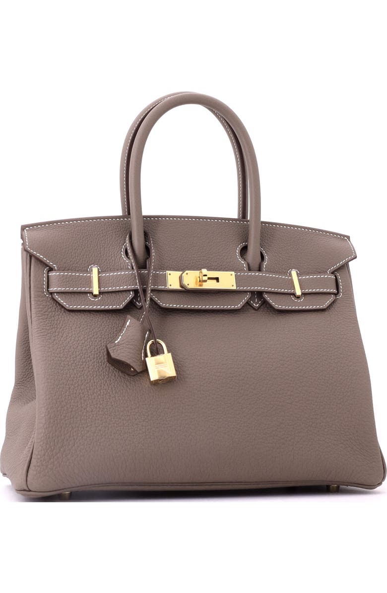 Pre-Owned Hermes Birkin Handbag Grey Togo with Gold Hardware 30, Alternate, color, Etoupe