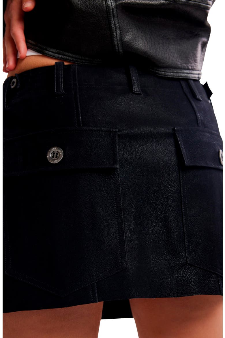 Riverfront Crop Faux Leather Jacket, Alternate, color, BLACK