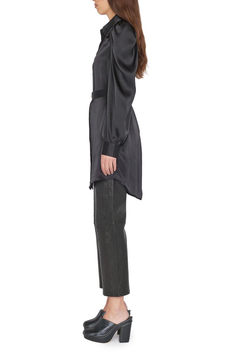 FRAME Gillian Belted Long Sleeve Silk Shirtdress, Alternate, color,