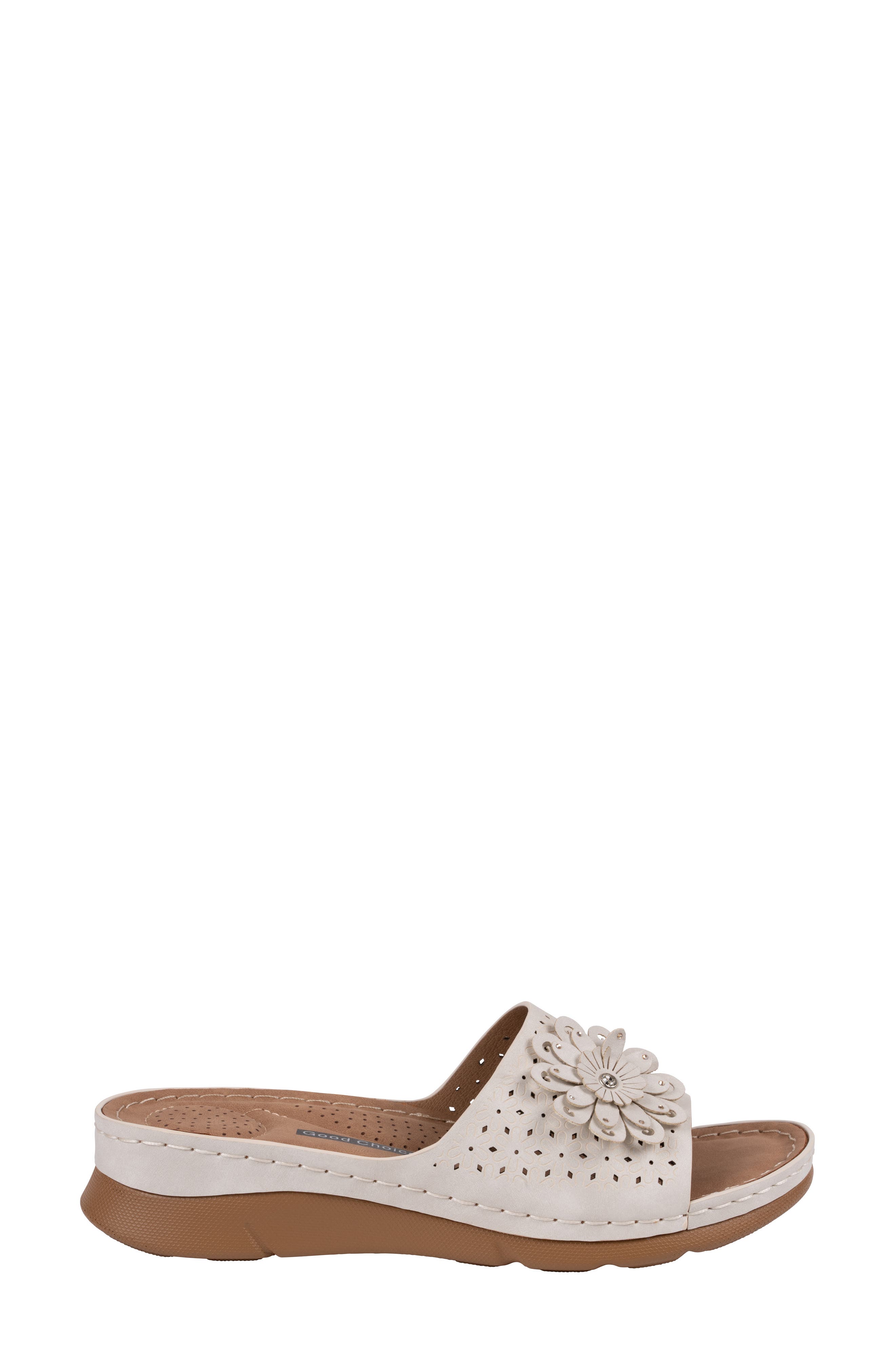 Gabbie Slide Sandal, Alternate, color, ICE
