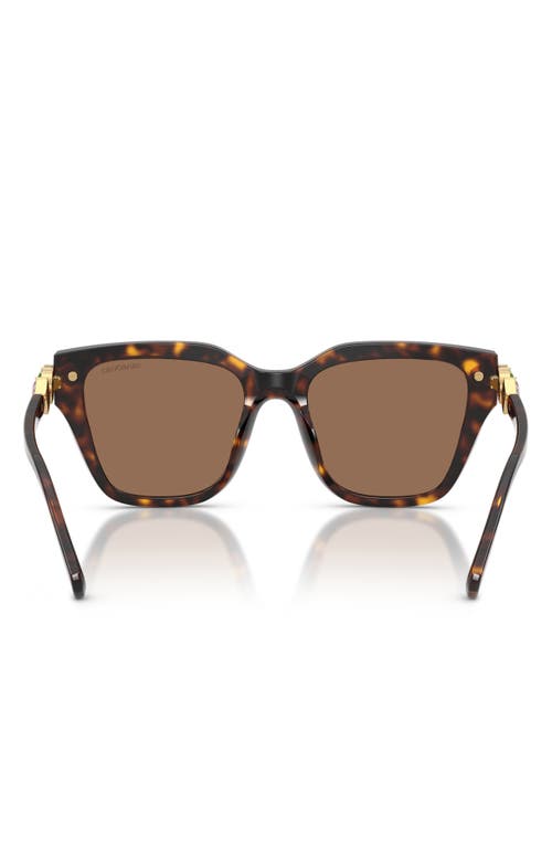 Swarovski 53mm Irregular Sunglasses In Brown