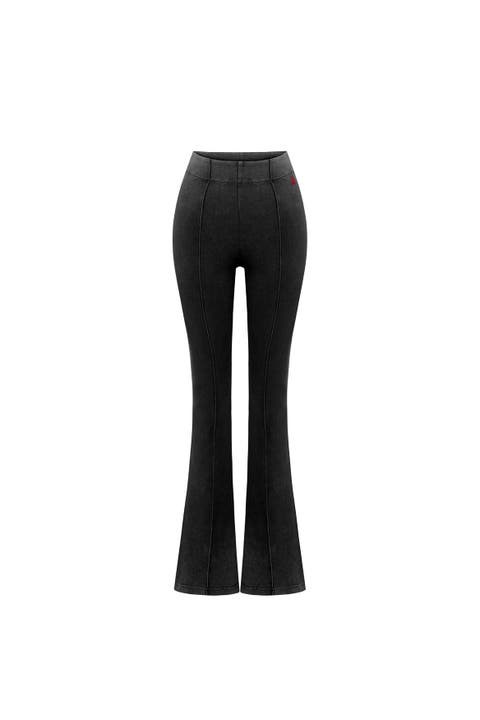 Cotton Acid Washed Flare Sweatpant