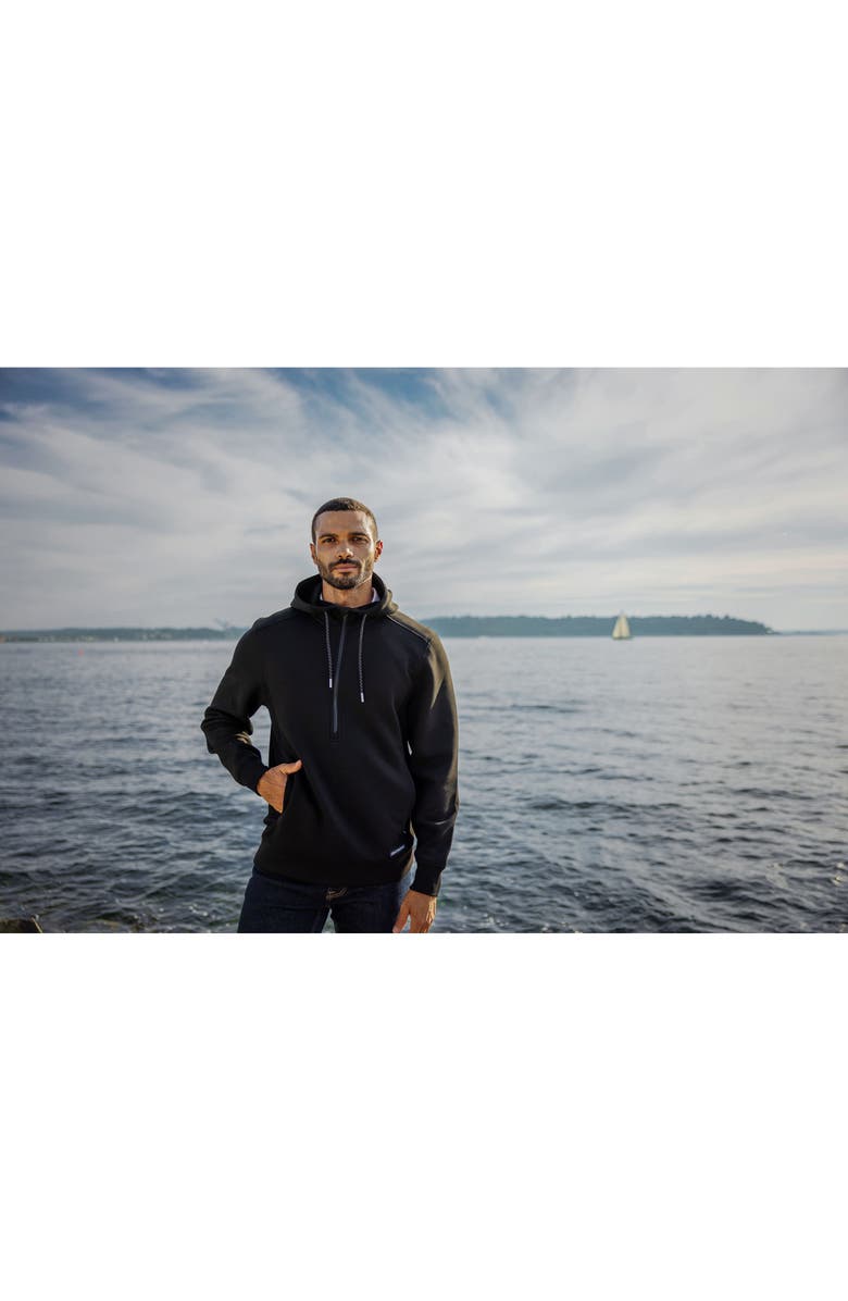 Cutter & Buck Roam Pullover Hoodie, Alternate, color, Black