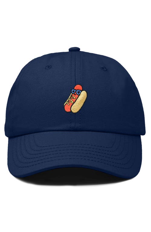 Dalix Dog Days Embroidered Casual Cap In Navy Blue