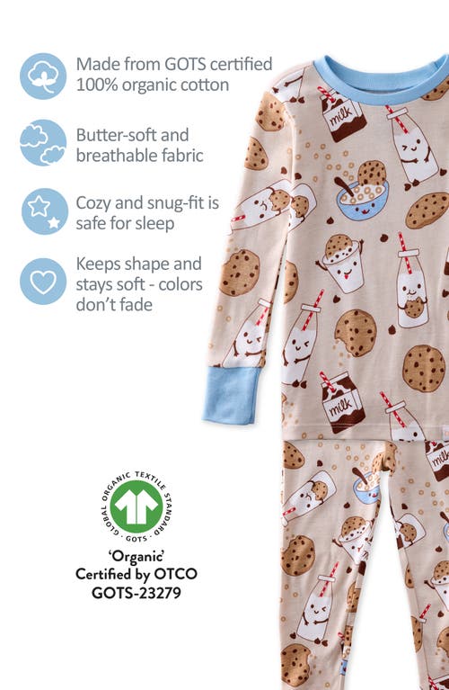 Butterblu Kids' Zen Print Fitted Organic Cotton Two-piece Pajamas