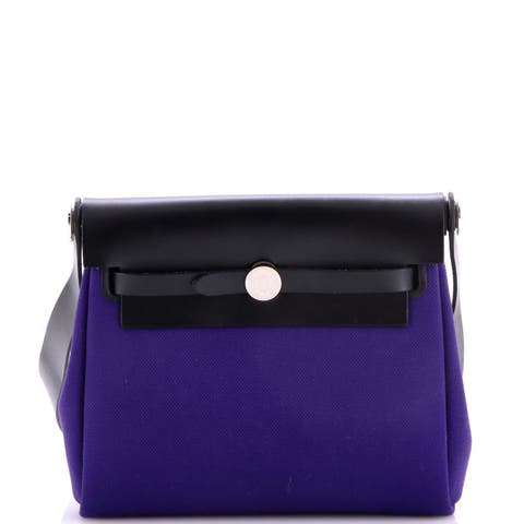 Herbag Zip Toile and Leather 20