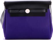 Pre-Owned Hermes Herbag Zip Toile and Leather 20