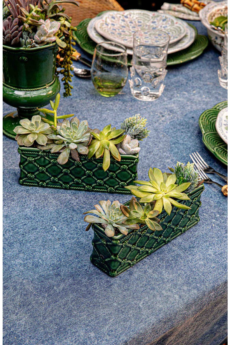 Set of 2 Berry & Thread Petite Rectangular Parterre, Alternate, color, BASIL