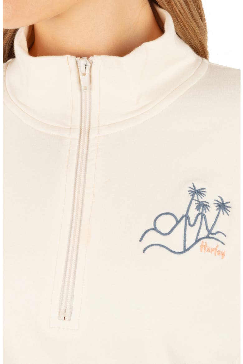 Island Life Quarter Zip Pullover, Alternate, color, CREAM