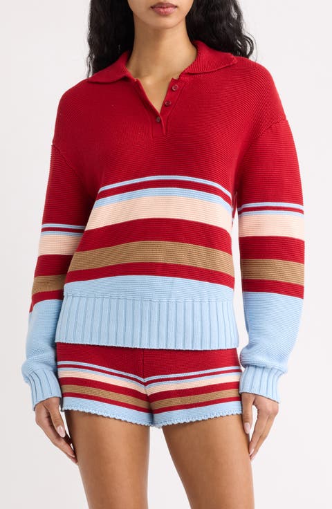 The Cleo Striped Cotton Sweater