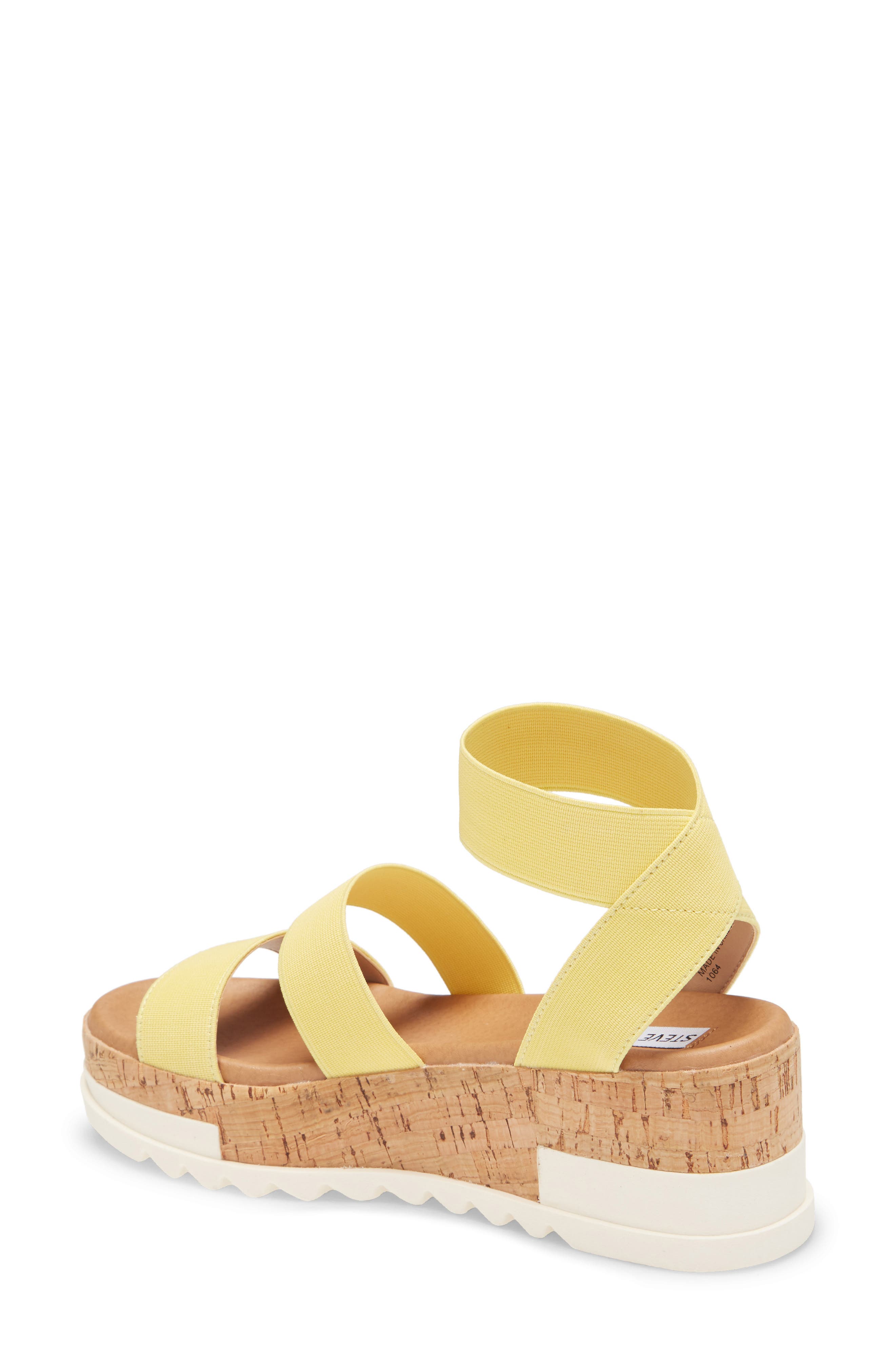 Bandi Platform Wedge Sandal, Alternate, color, YELLOW