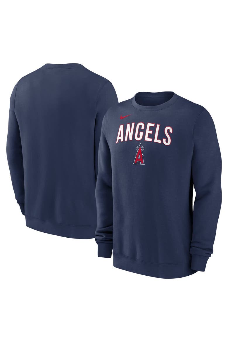 Men's Nike Navy Los Angeles Angels Sweatshirt, Main, color, Navy