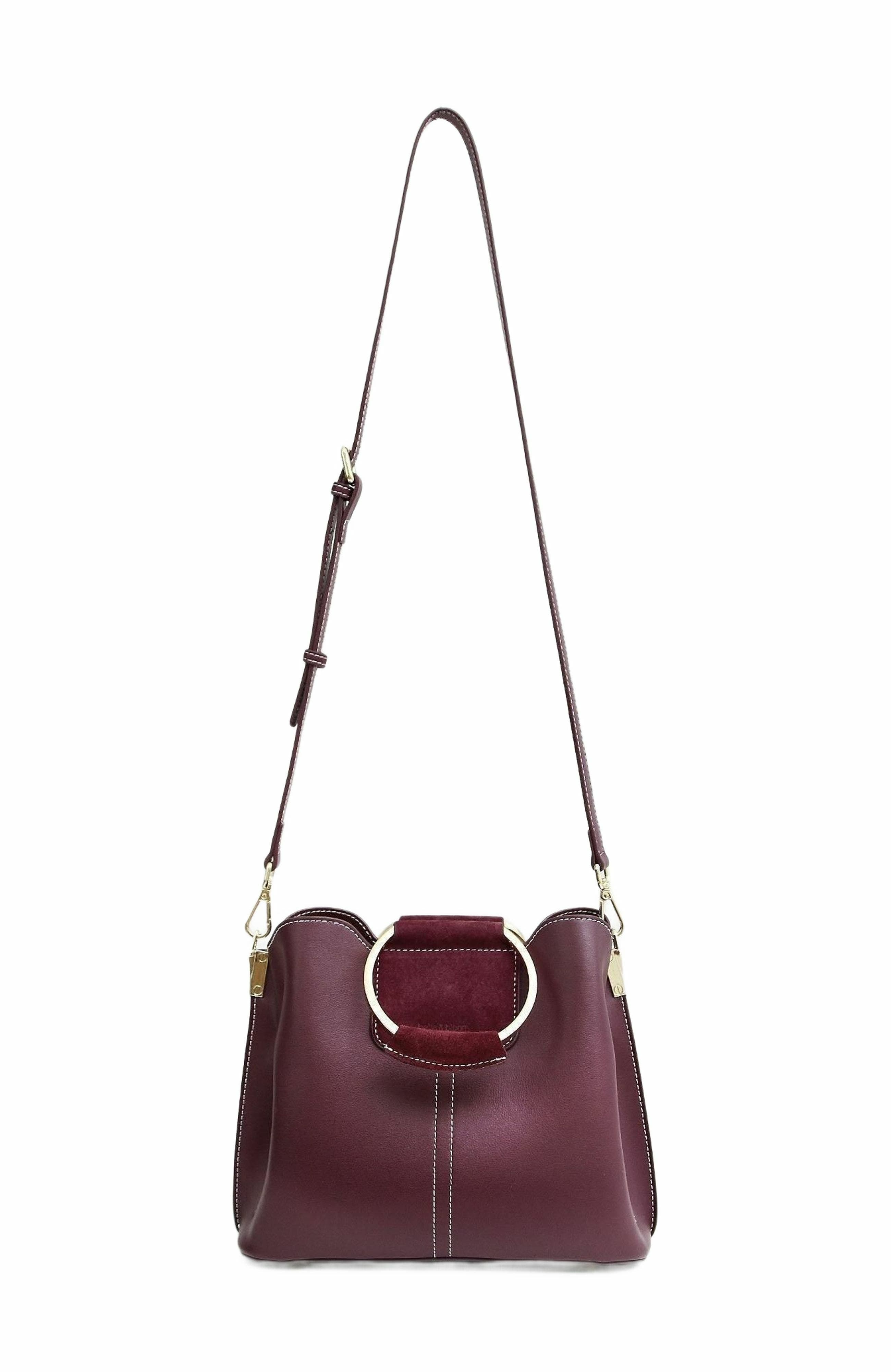 Belle & Bloom Twilight Leather Crossbody Bag, Alternate, color, Merlot