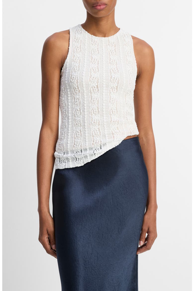 Lace Tank, Main, color, OFF WHITE