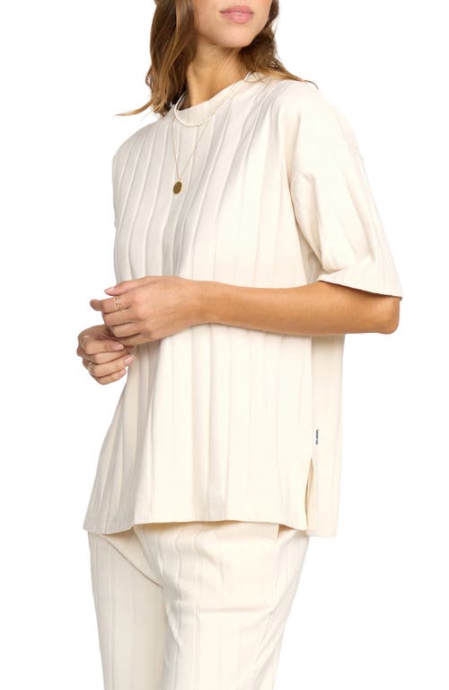 Billabong Cass Oversize Rib Top In White