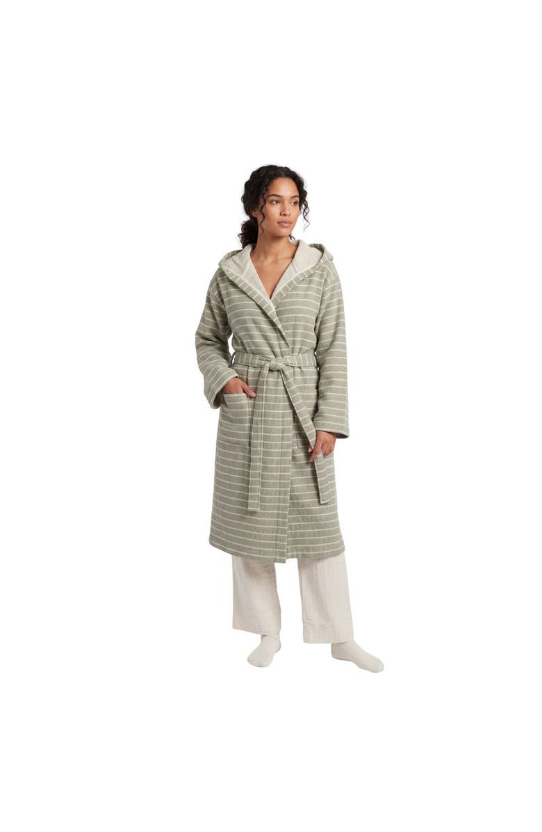 Oliviera Home Cloud Soft Turkish Cotton Towel Robe, Main, color, Sage Green - L/Xl