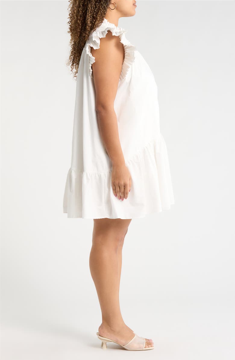 SUGARLIPS Rhona Smocked Minidress, Alternate, color, White