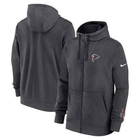 Men's Nike Anthracite Atlanta Falcons Primetime Club Full-Zip Hoodie
