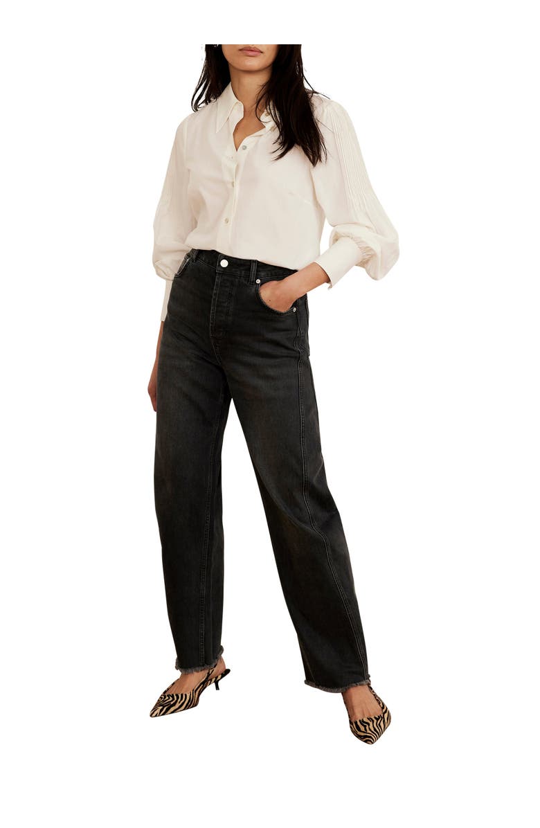 MINT VELVET Barrel Leg Jeans, Alternate, color, Black