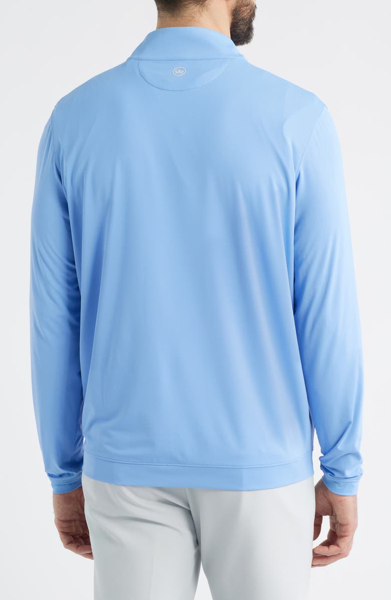 Peter Millar Featherweight Performance Quarter Zip, Alternate, color, Bluebird