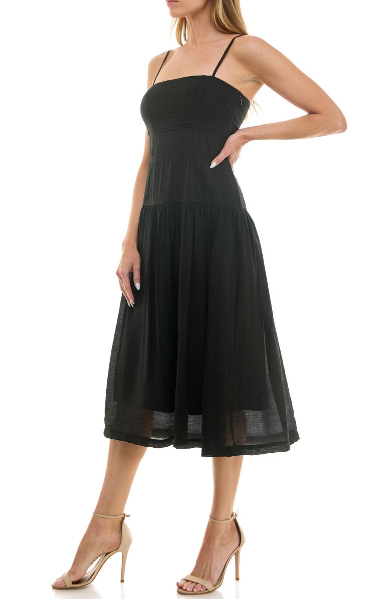 Socialite Tiered Midi Sundress, Alternate, color, 