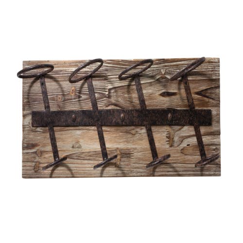 Twine Metal And Wood Wine Rack In Wood