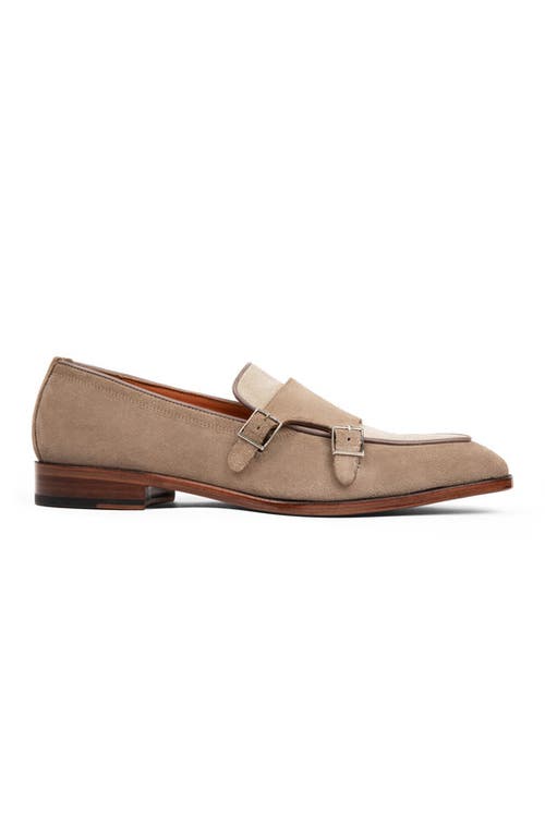 Anthony Veer Beaumont Double Monk Loafer In Brown