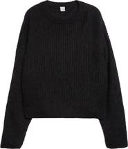 TOTEME Mohair & Wool Blend Rib Sweater
