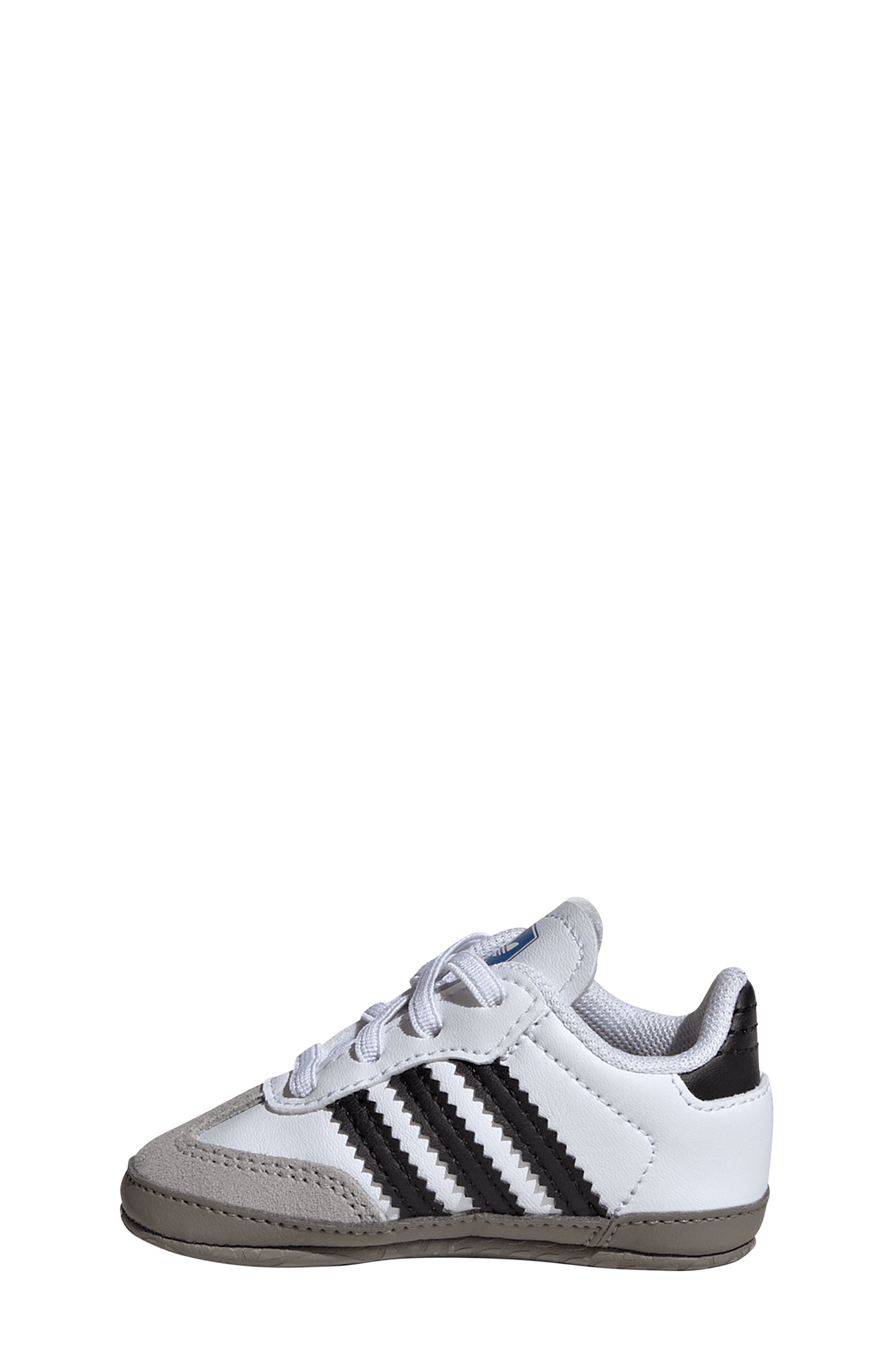 adidas Kids' Samba Crib Shoe, Alternate, color, Ftwwht/Cbl
