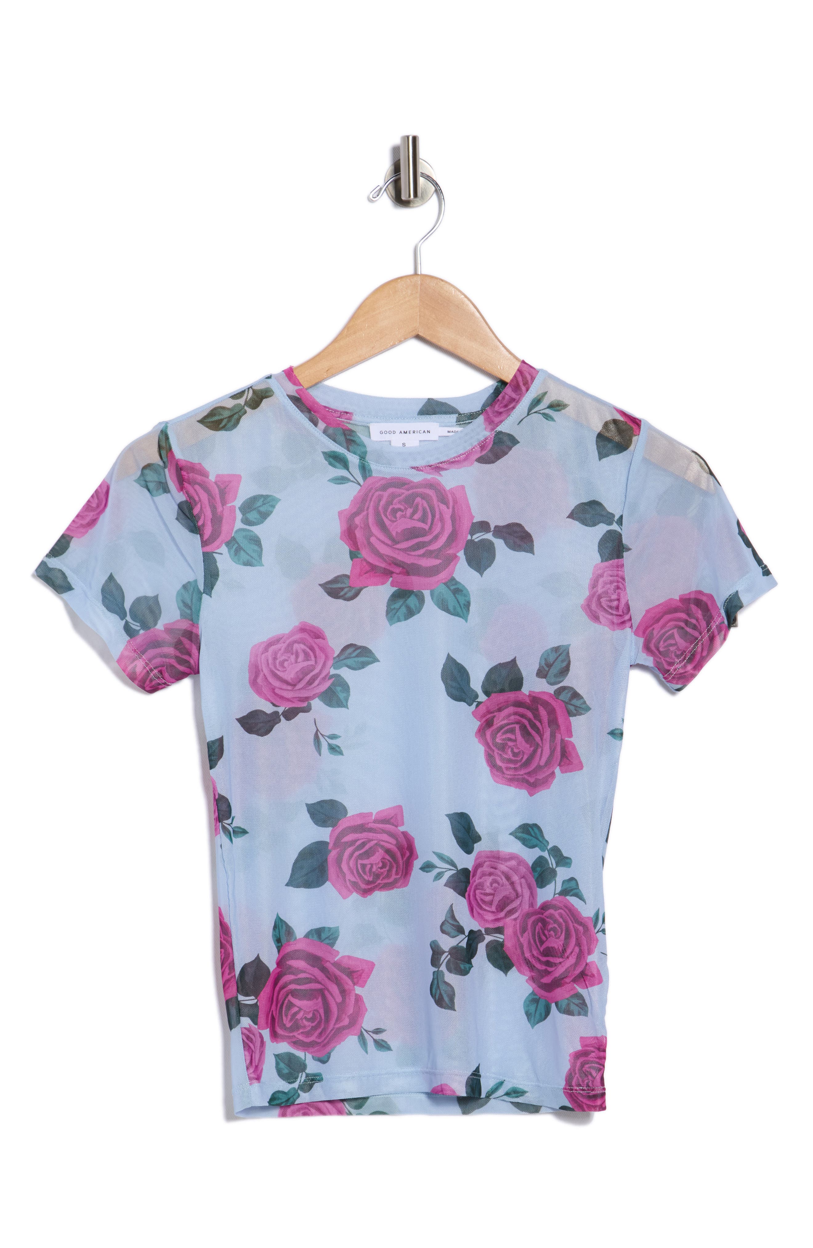 Good American Mesh Baby Tee