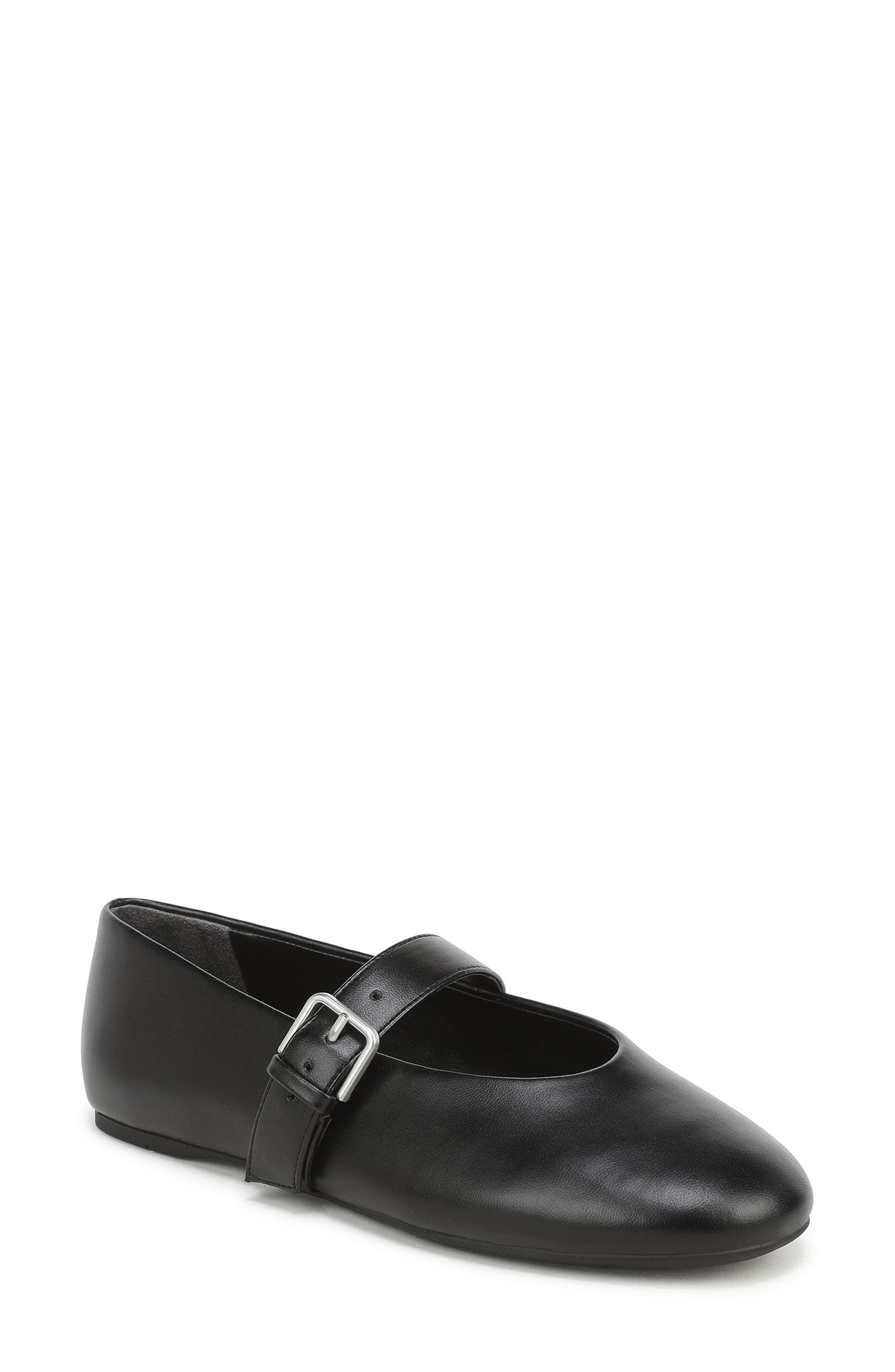 Teresa Faux Leather Mary Jane Flat