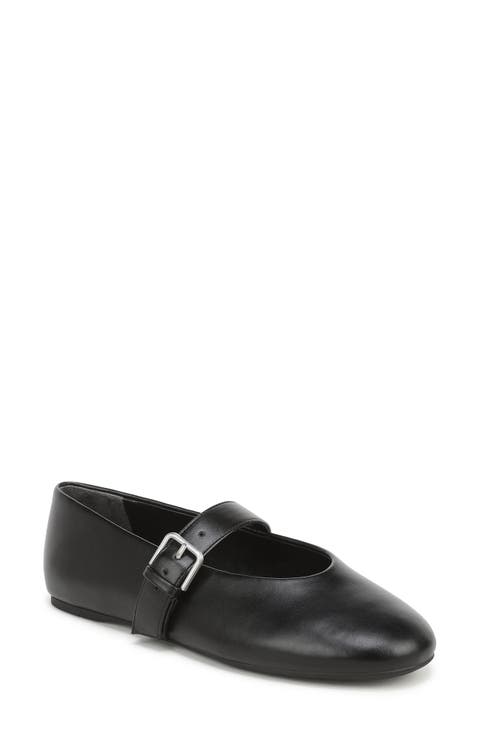 Teresa Faux Leather Mary Jane Flat
