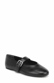 Teresa Faux Leather Mary Jane Flat