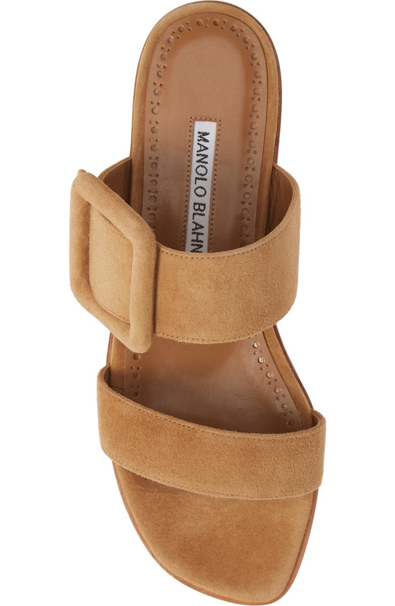 Manolo Blahnik Tituba Buckle Slide Sandal, Alternate, color,