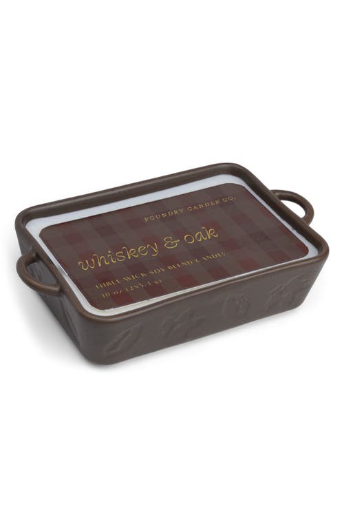 Paddywax Three-wick Soy Blend Ceramic Baking Dish Candle In Black