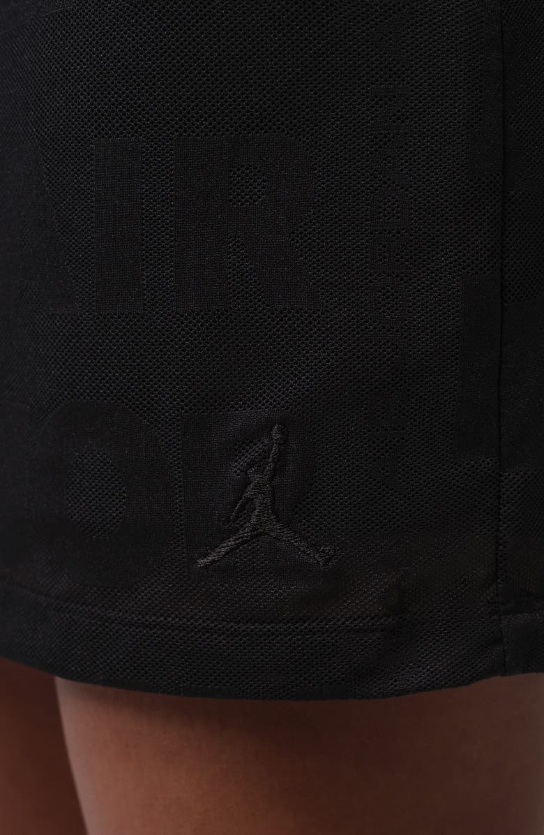 Jordan Flight Open Stitch Knit Skort, Alternate, color, Black