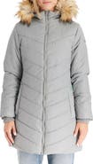 Modern Eternity Faux Fur Trim Convertible Puffer 3-in-1 Maternity Jacket