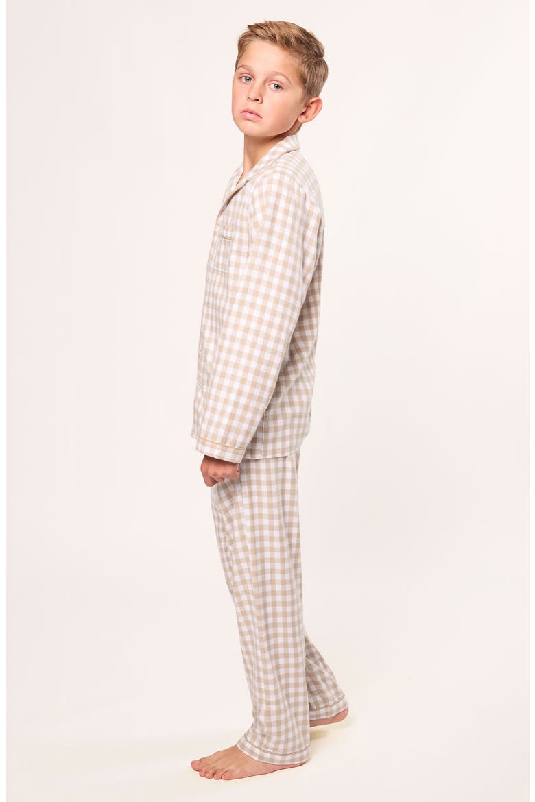 Kids' Twill Pajamas, Alternate, color, BEIGE