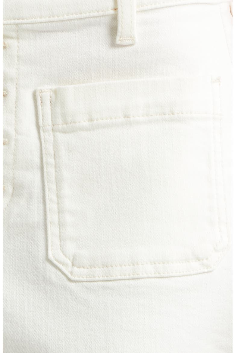 Cindy High Waist Denim Shorts, Alternate, color, WHITE